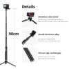 Monopod Trípode Selfie Telesin para GoPro - Insta360 - Imagen 7