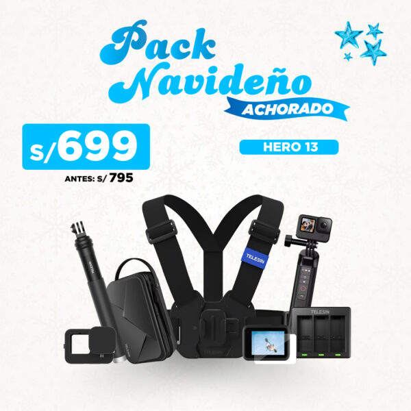 Pack Navideño Achorado - Accesorios para GoPro Hero 13