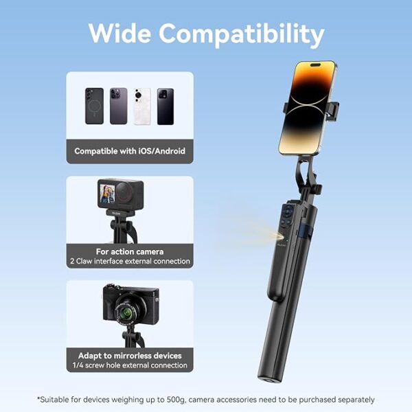 Tripode Inteligente Auto Tracking - Telesin - Imagen 6
