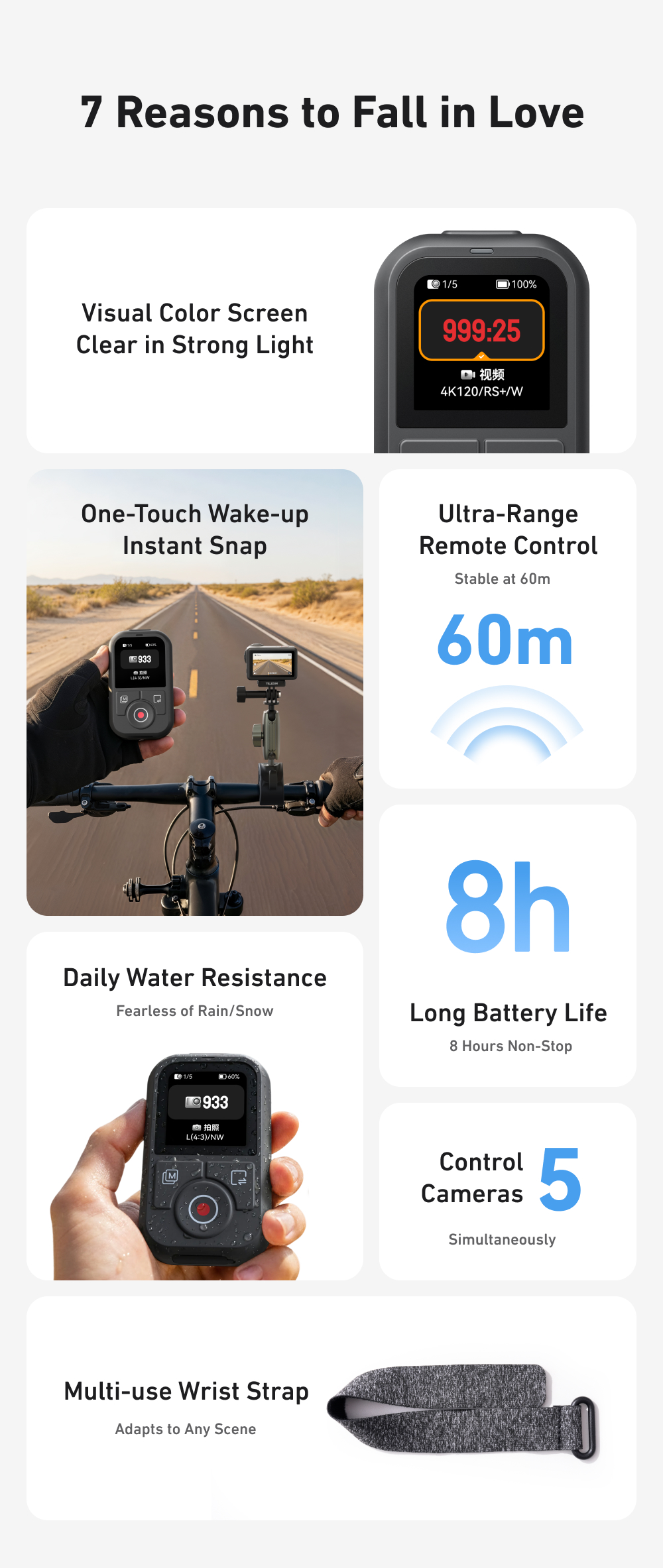 CONTROL REMOTO PARA DJI OSMO ACTION 6/5/4/360 - Imagen 11