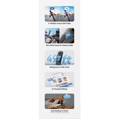INSTA360 X5 ESSENTIAL BUNDLE - Imagen 3